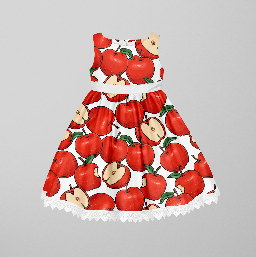 Äppel Päppel Röd GOTS-Jogging/French Terry