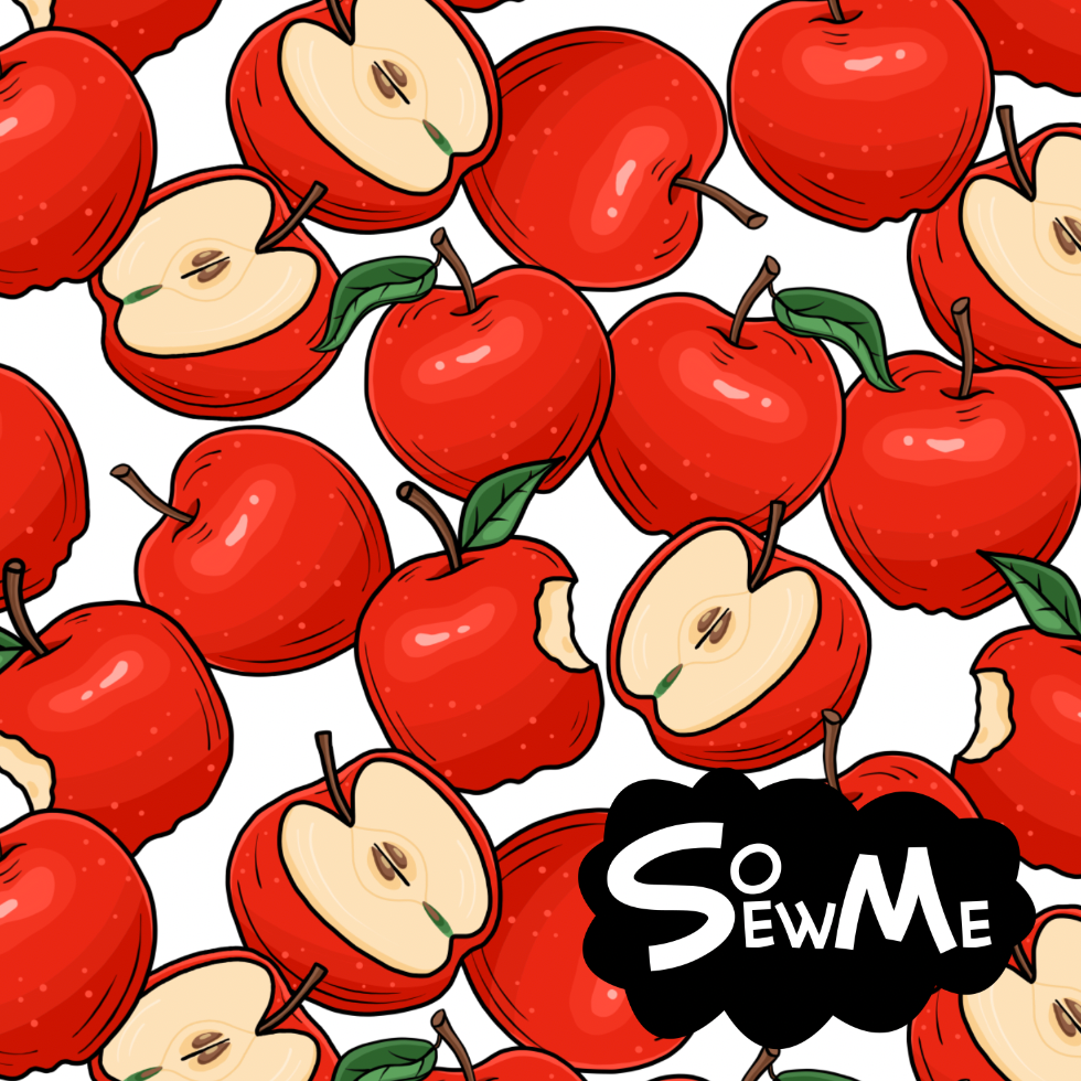 Äppel Päppel Röd GOTS-Jogging/French Terry