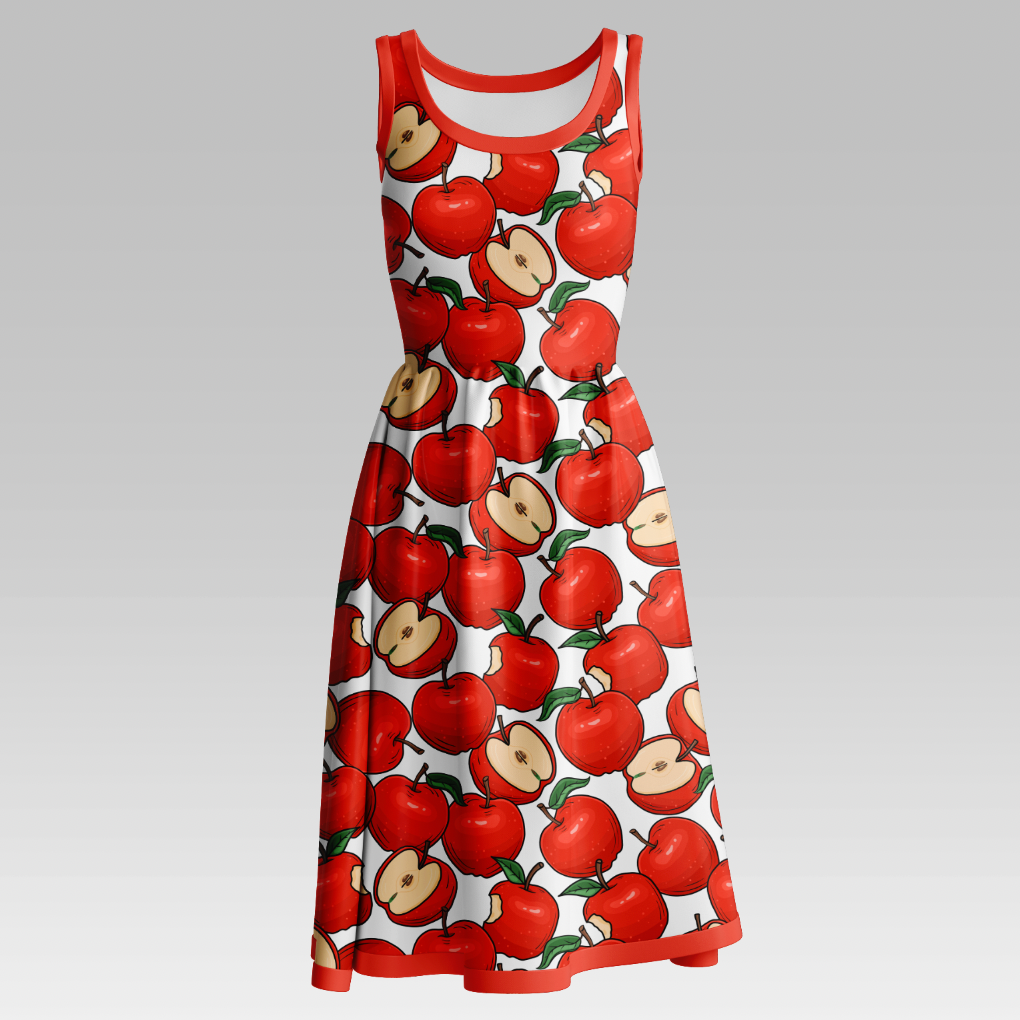 Äppel Päppel Röd GOTS-Jogging/French Terry