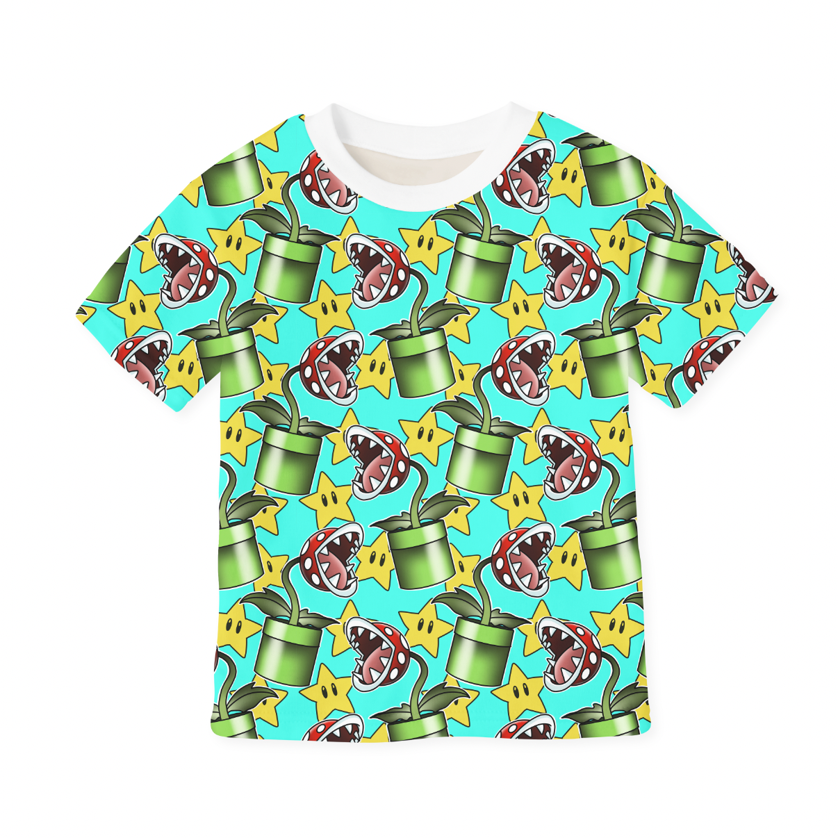 Piranha Plants Turqouise GOTS-Jogging/French Terry