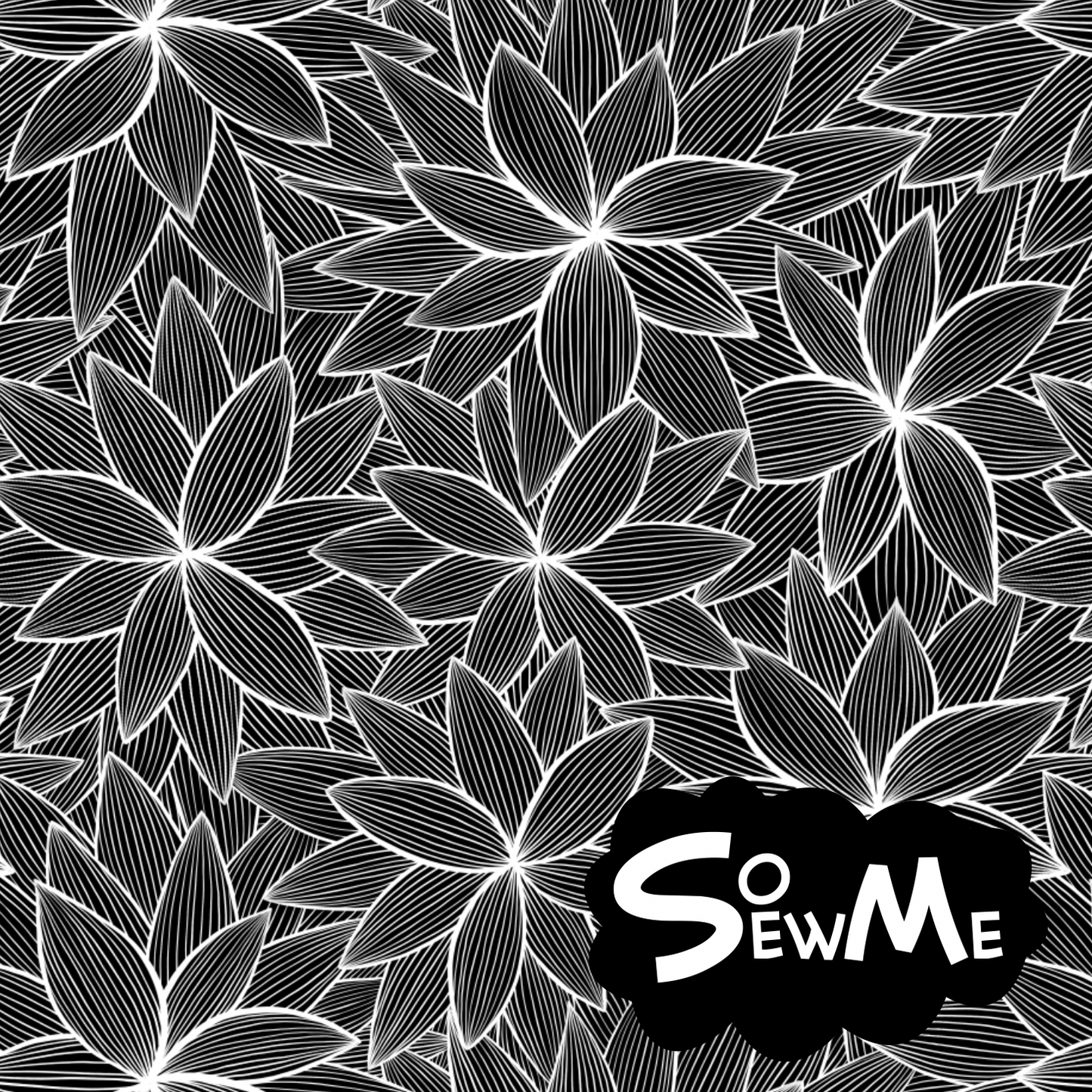 Fanatic Flowers Black/White Apella Jersey