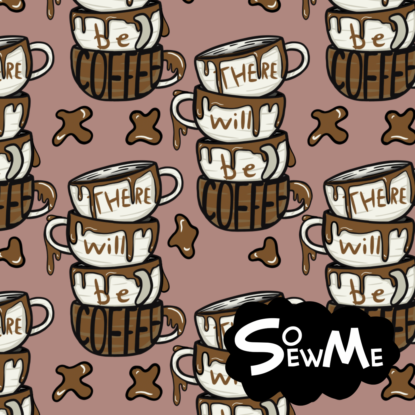 There will be coffee Blush GOTS-Trikå/Jersey