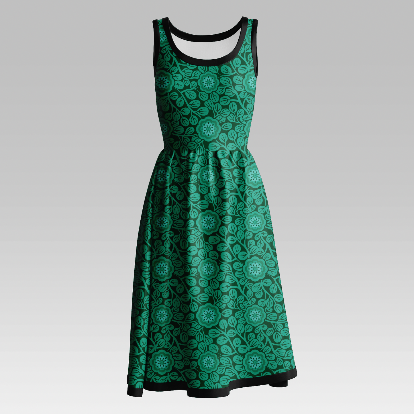 Betty Green Vävd Bomullssatin