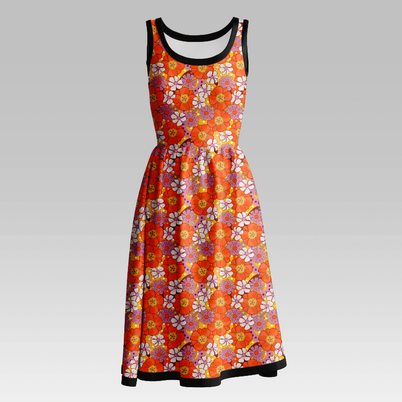 Flowah Powah Orange GOTS-Trikå/Jersey