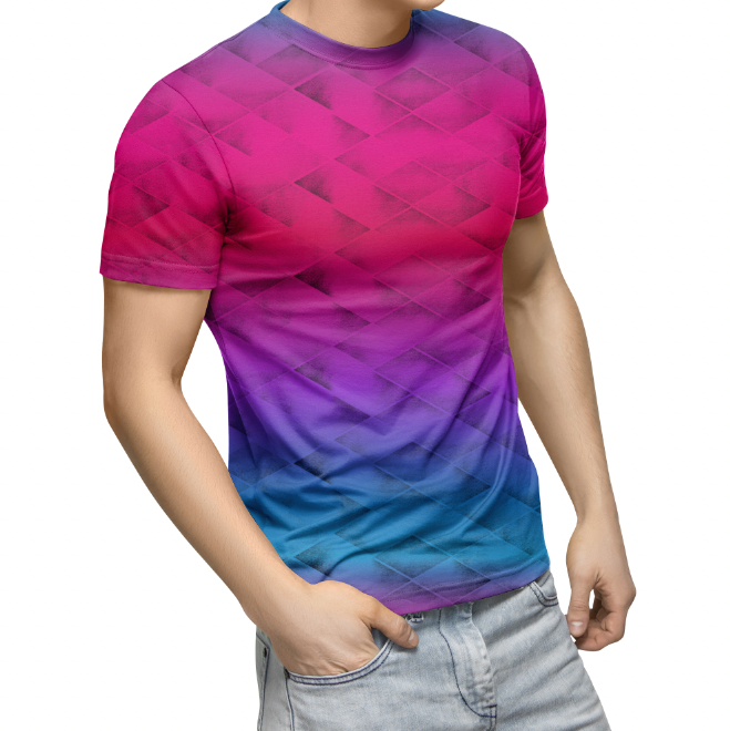 Sporty Diamonds Pink Blue Sportmesh
