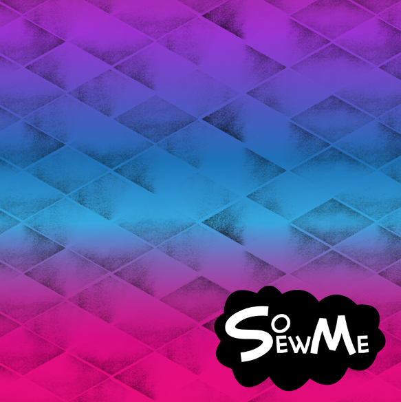 Sporty Diamonds Pink Blue Sportmesh