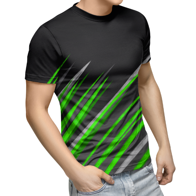 Running Streak Green Rapport Apella Jersey