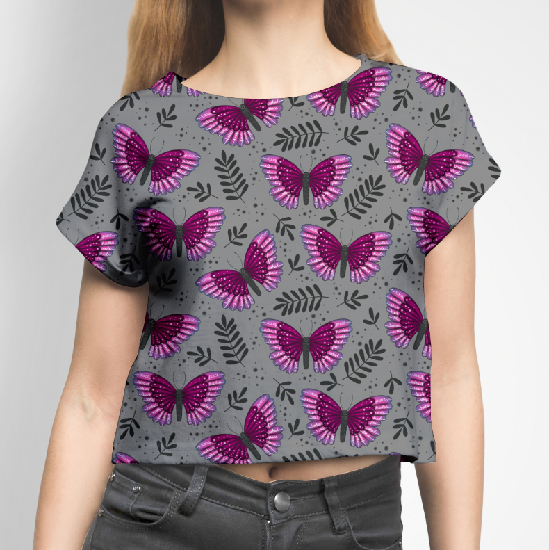 Peace Flyer Pink Grey GOTS-Trikå/Jersey