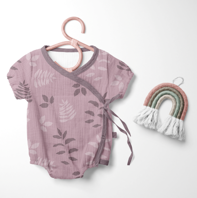 Linnea Leaves Lavendel GOTS-Trikå/Jersey Round 9 2022