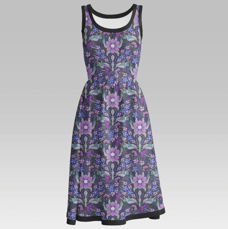 Malin Purple/Antracite GOTS-Trikå/Jersey Round 11 2022