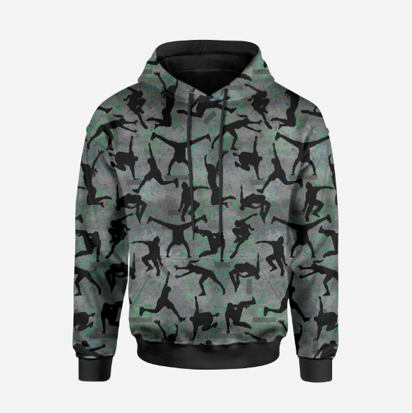 Parkour Dk Grey splatter GOTS-Jogging/French Terry Round 12 2022