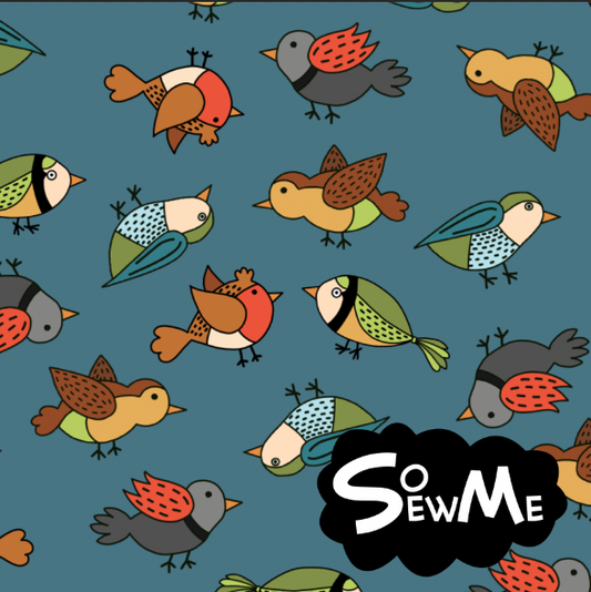 Birdies Teal GOTS-Trikå/Jersey