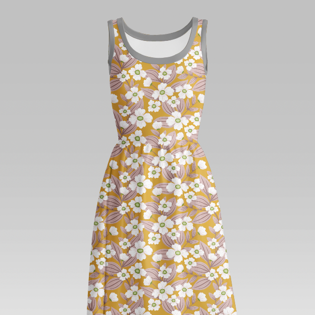 Malena Yellow GOTS-Trikå/Jersey