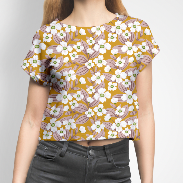 Malena Yellow GOTS-Trikå/Jersey