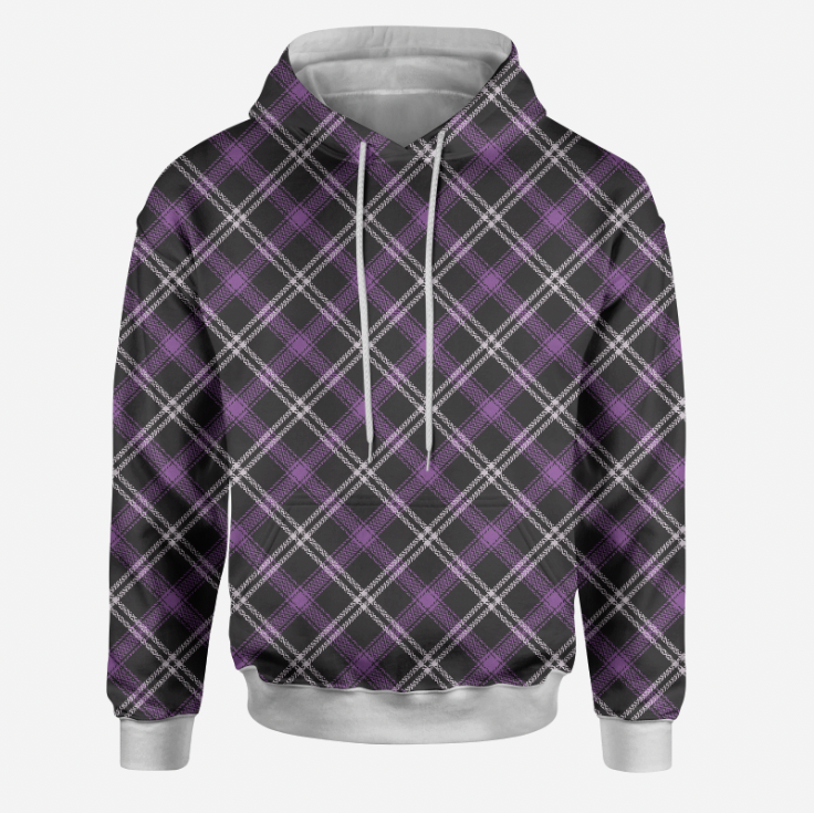 Twisted Tartan Purple GOTS-Trikå/Jersey