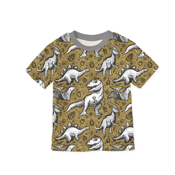 Sketchy Dinos GOTS-Trikå/Jersey
