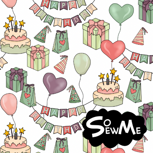 Bday White GOTS-Trikå/Jersey