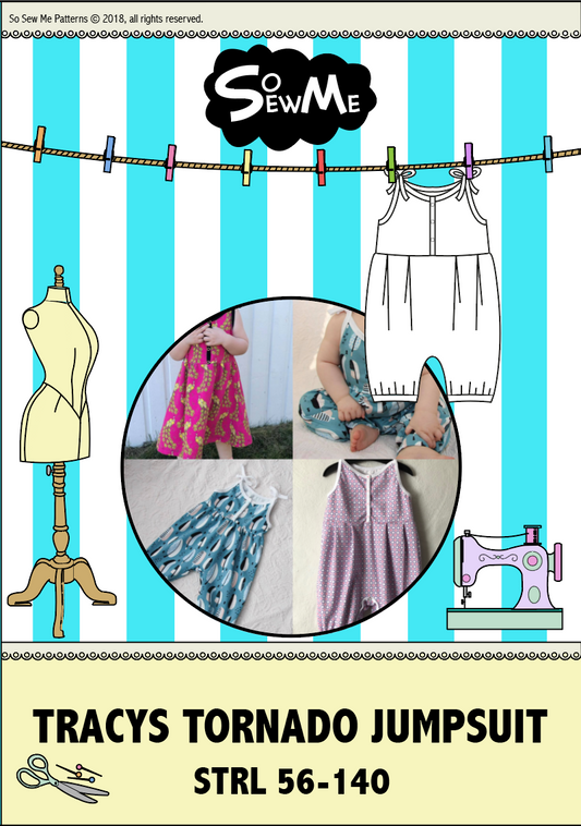 Tracys Tornado Jumpsuit Strl 56-140 Pappersmönster