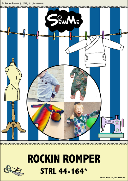 Rockin Romper Strl 44-164 Pappersmönster