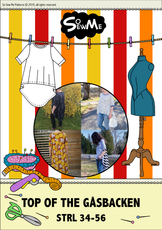 Top of the Gåsbacken Strl 34-56 Pappersmönster