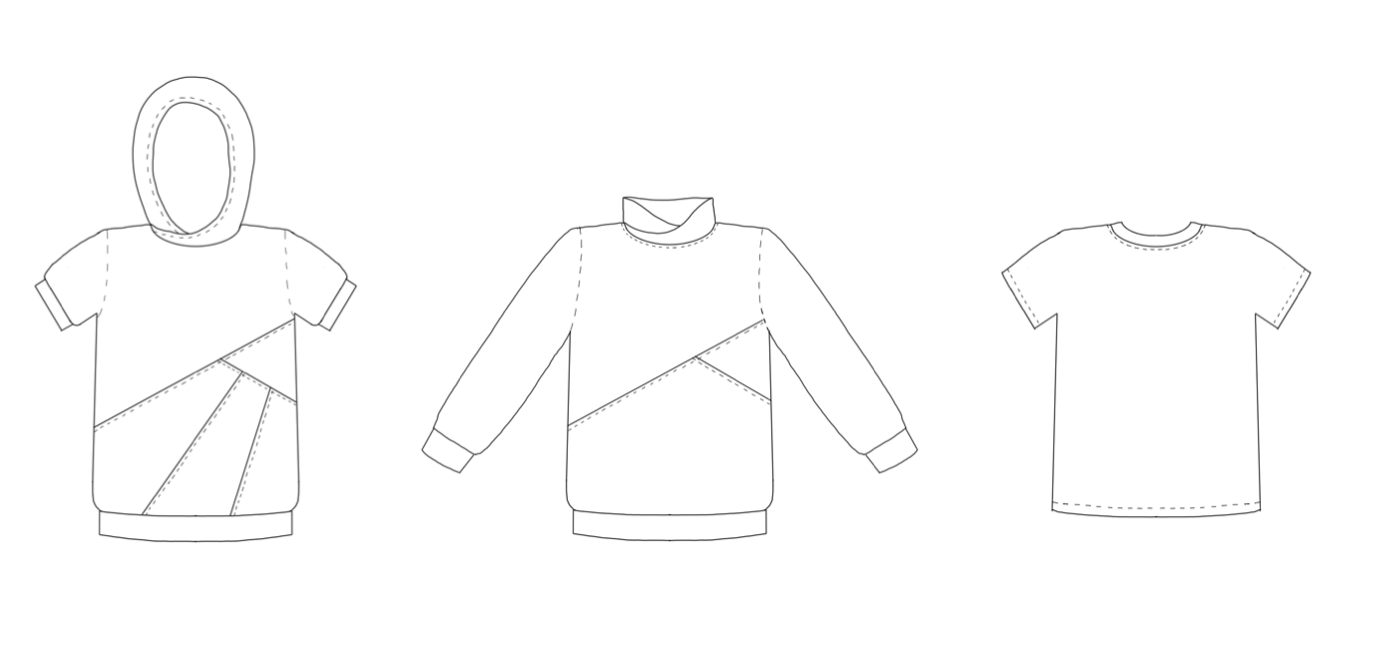 Sunshine Shirt Strl 62-170 PDF-mönster