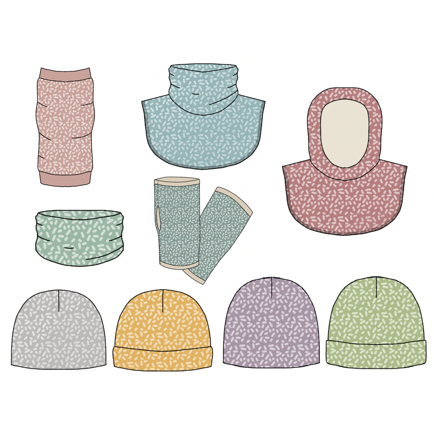 Fall Accessories Kit Strl Barn-Herr Pappersmönster