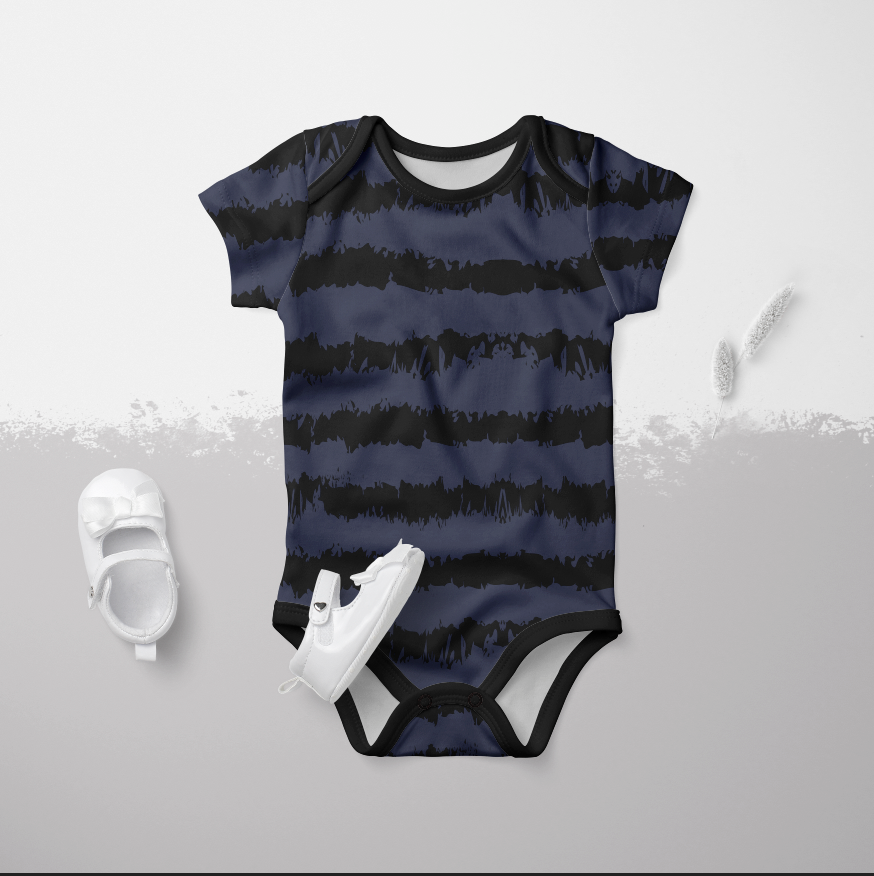 Navy Stripes GOTS-Trikå/Jersey