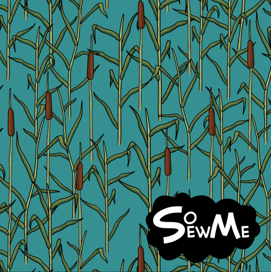 Vilse i Vassen Turquoise GOTS-Trikå/Jersey