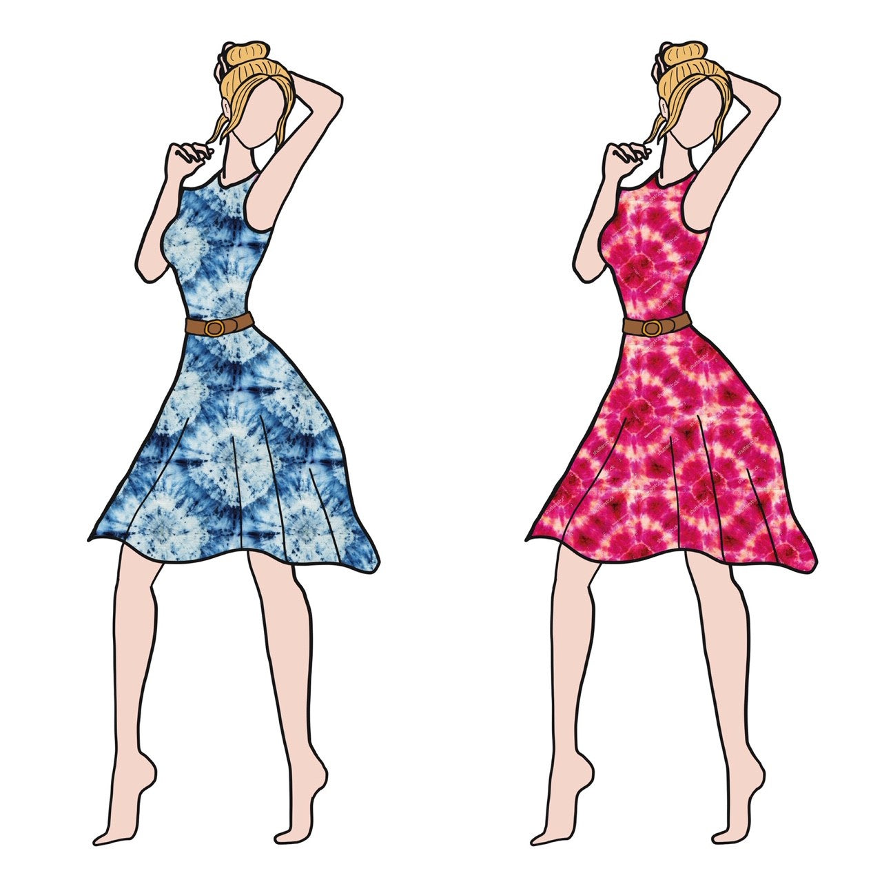 Batik Orange Trikå/Jersey