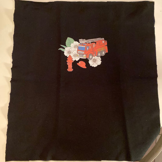 Barnpanel Brandbil Black Öglad Jogging