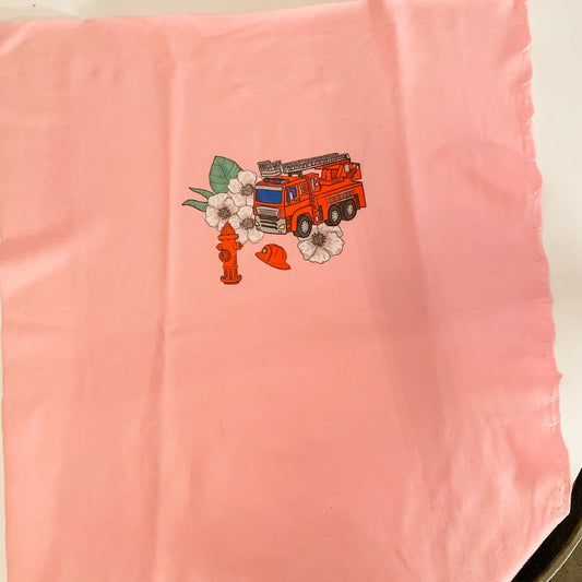 Barnpanel Brandbil Baby Pink Öglad Jogging