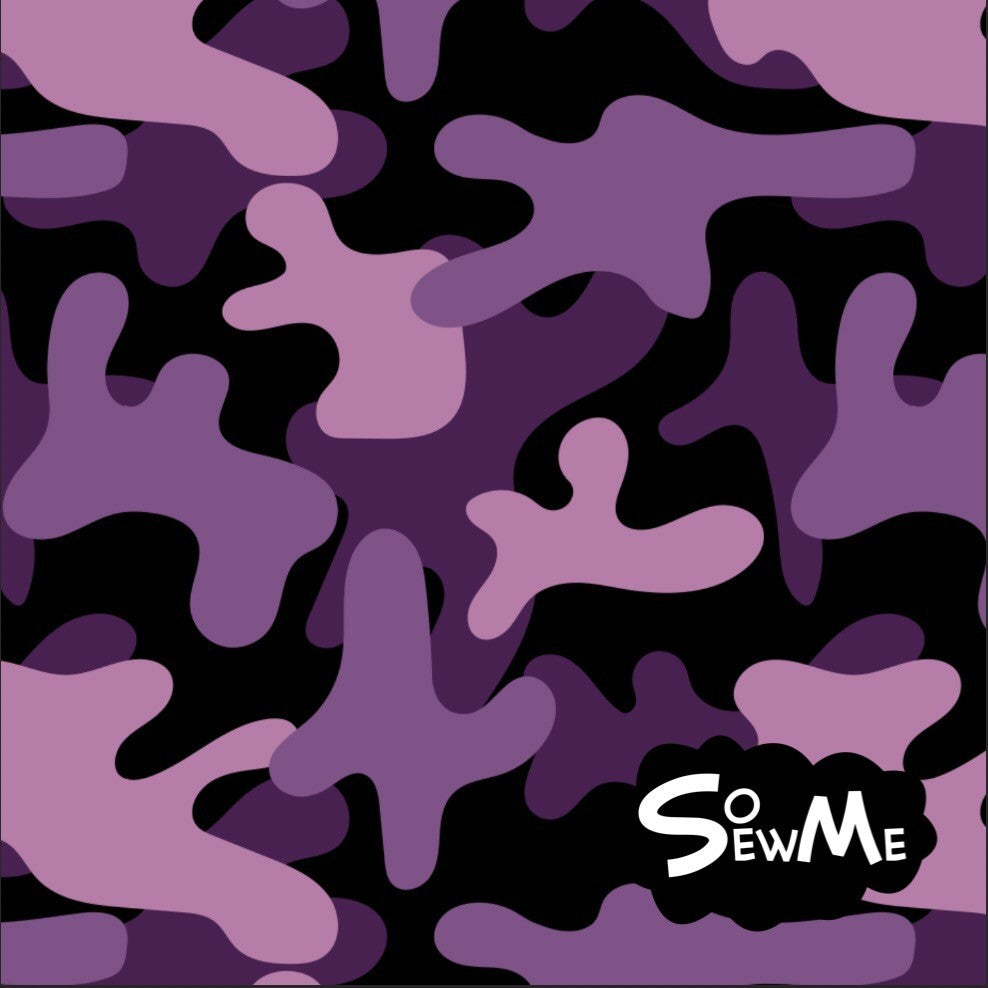 MEGA-camo Purple GOTS Sweatshirt/College