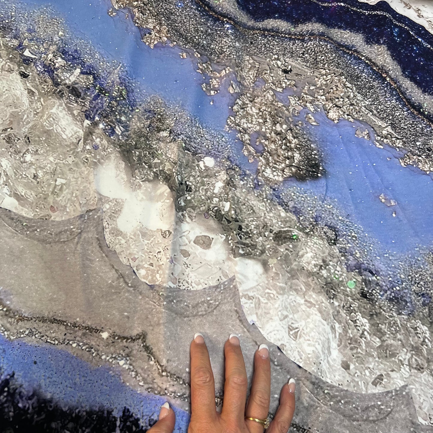 Megaglitter Öglad Jogging/French Terry