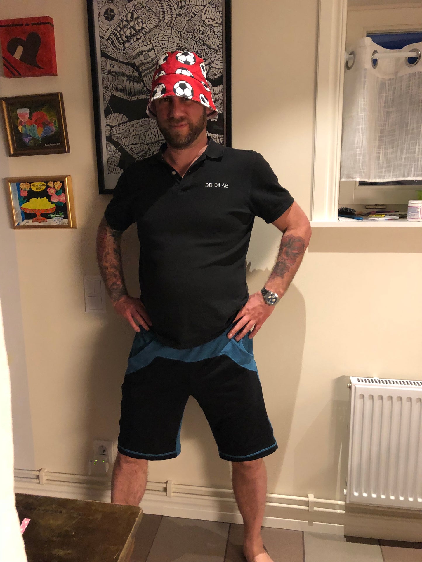 Öglad jogging Clear Blue Melange