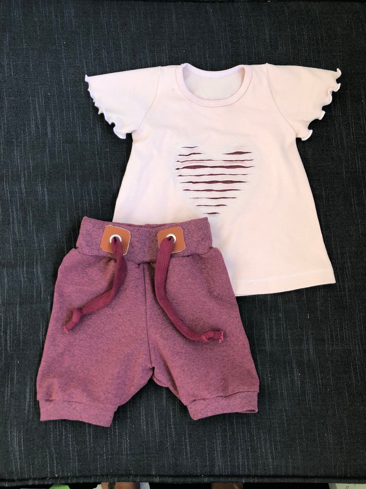 Öglad jogging Dark Salmon Melange