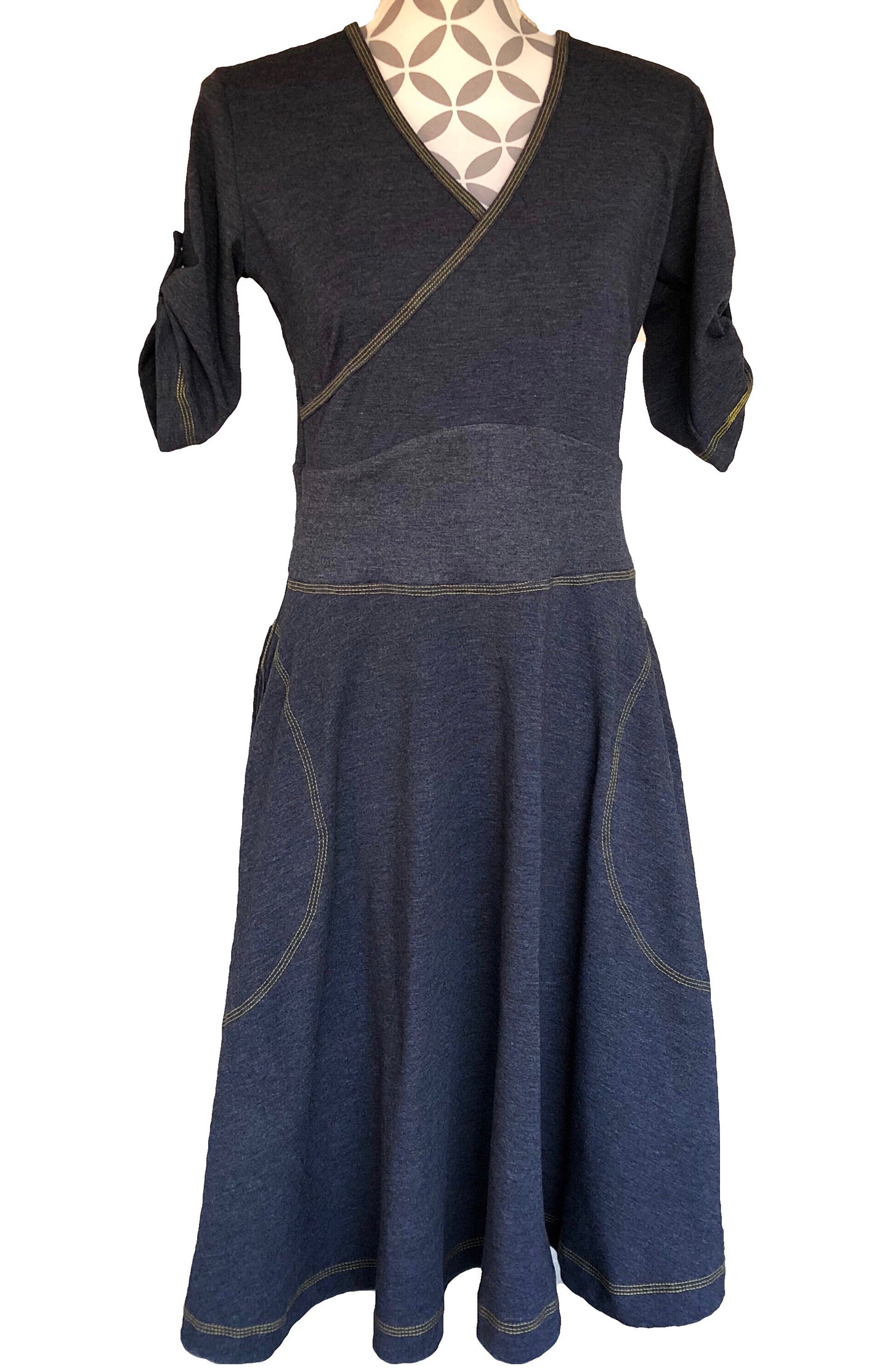 Trikå/Singeljersey Jeans Melange