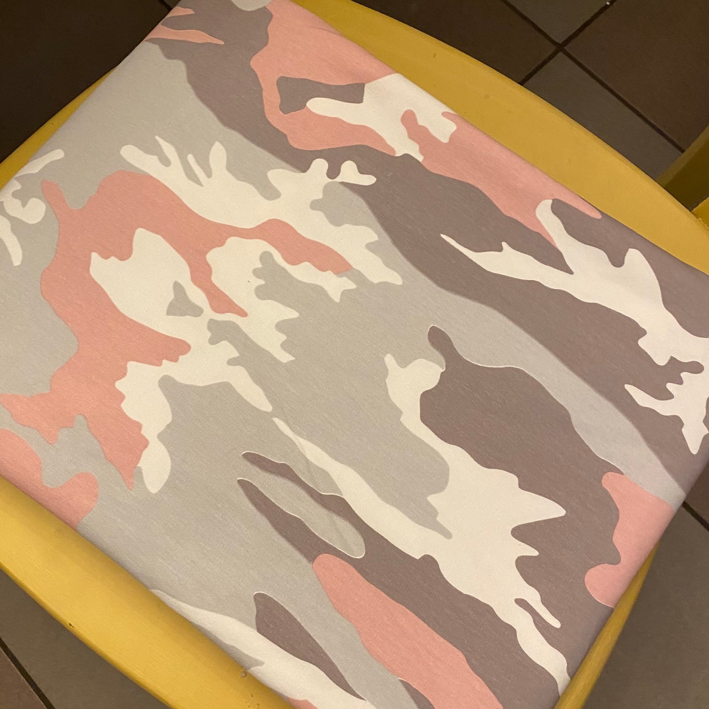 Pastellcamo French Terry/Öglad Jogging