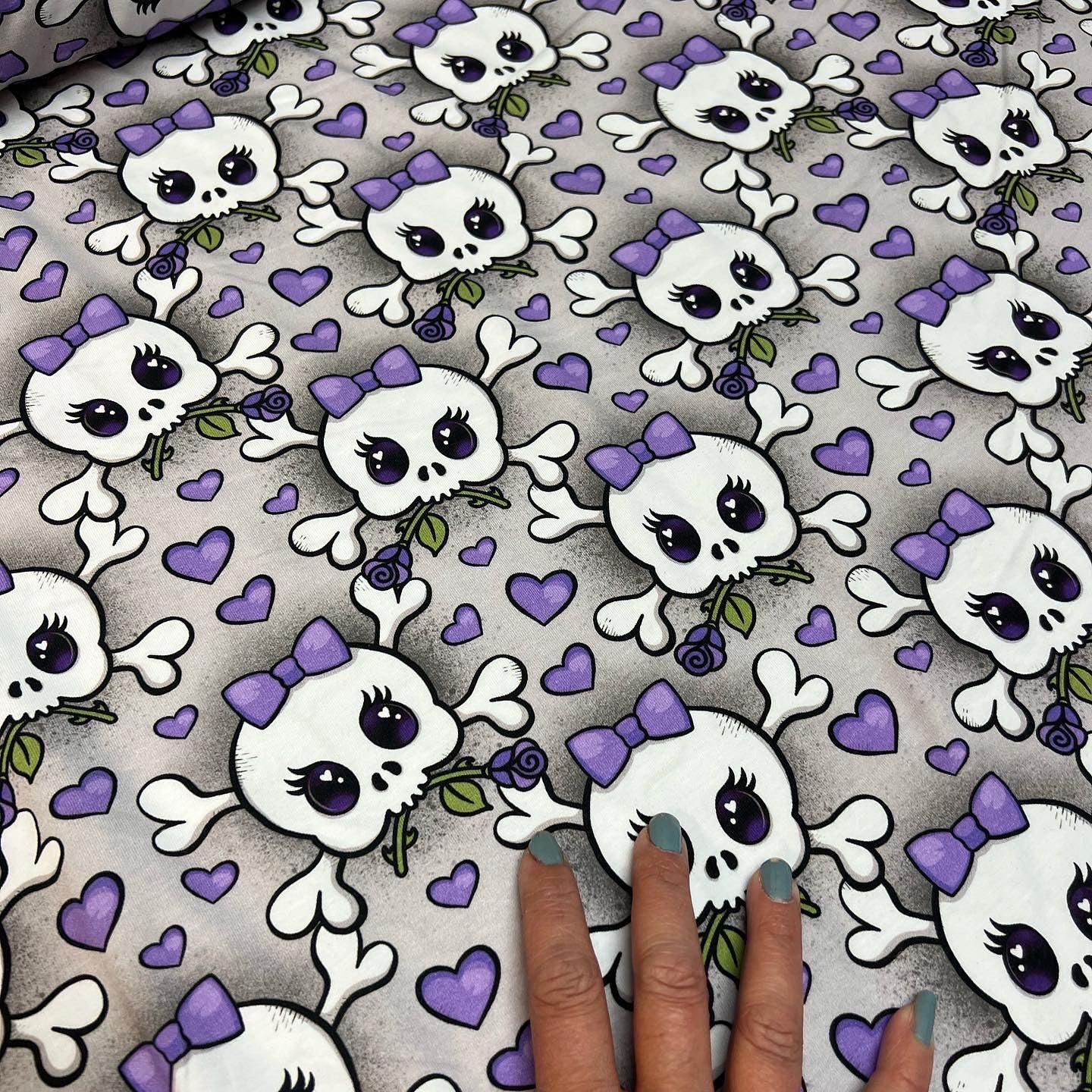 Skull Charmer Purple Concrete GOTS-Trikå/Jersey