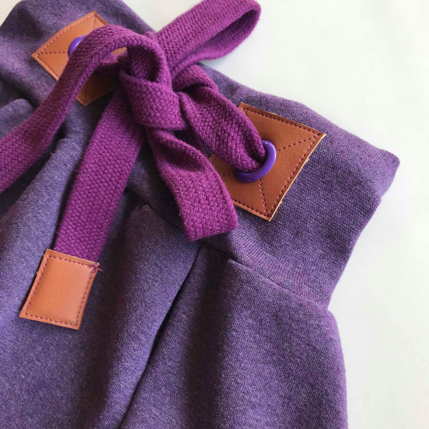 Mudd, rundstickad extra bred, Lilac Melange
