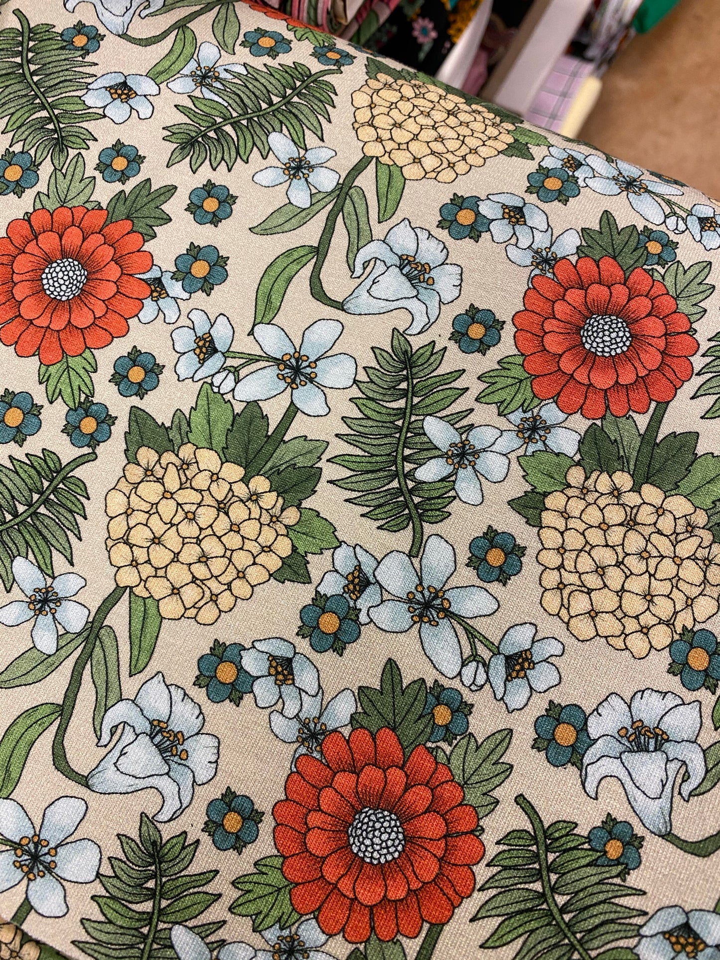 Minna Small Beige GOTS-Trikå/Jersey 2:a handssortering