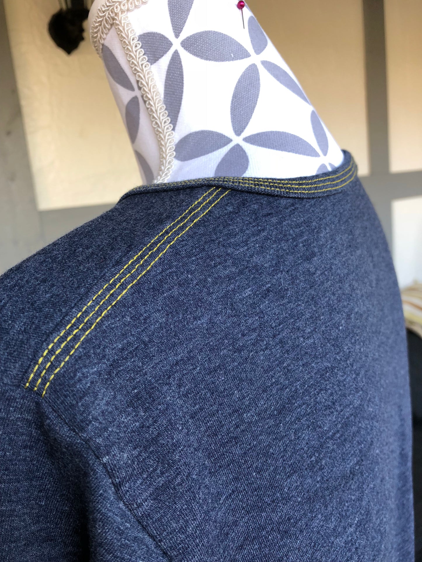 Trikå/Singeljersey Jeans Melange