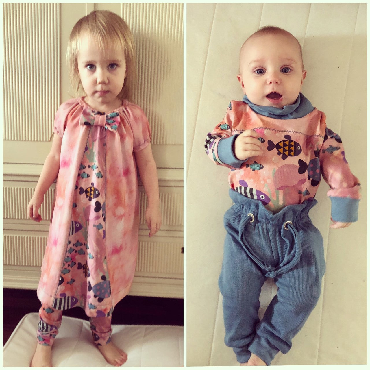 Watercolor Peach Trikå/Jersey