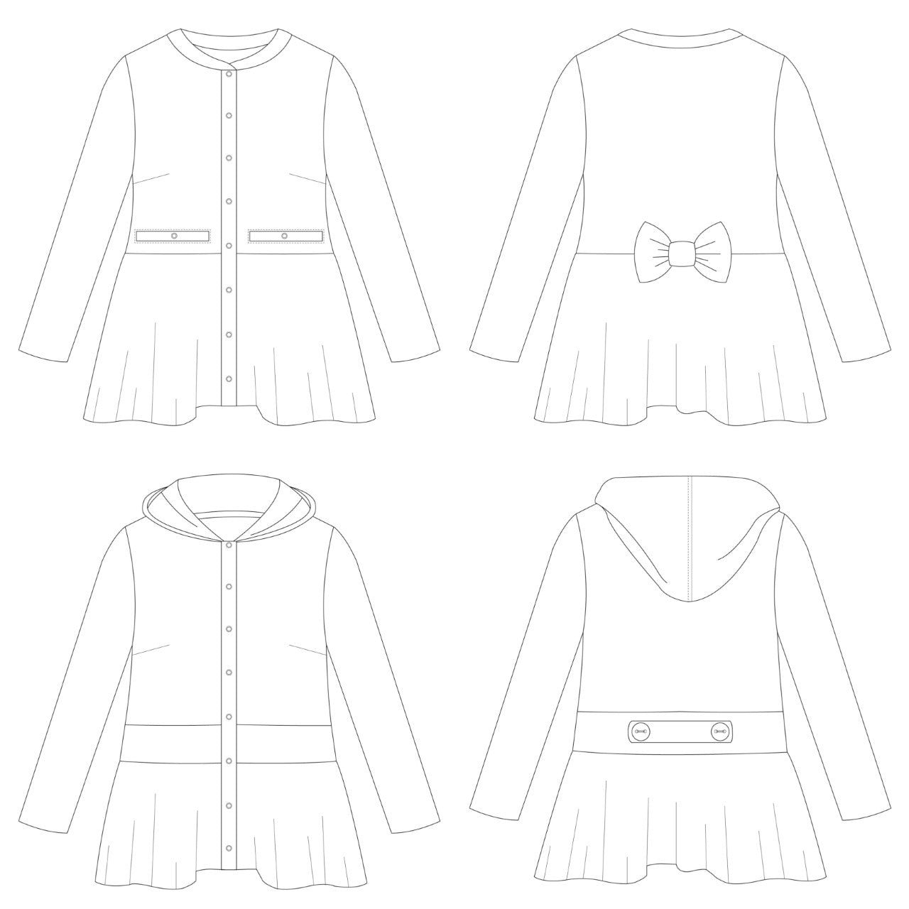 Preppy Woman Strl 34-56 Pappersmönster