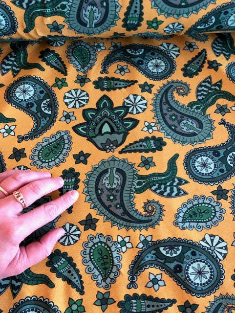 Funky Paisley Mustard Trikå/Jersey