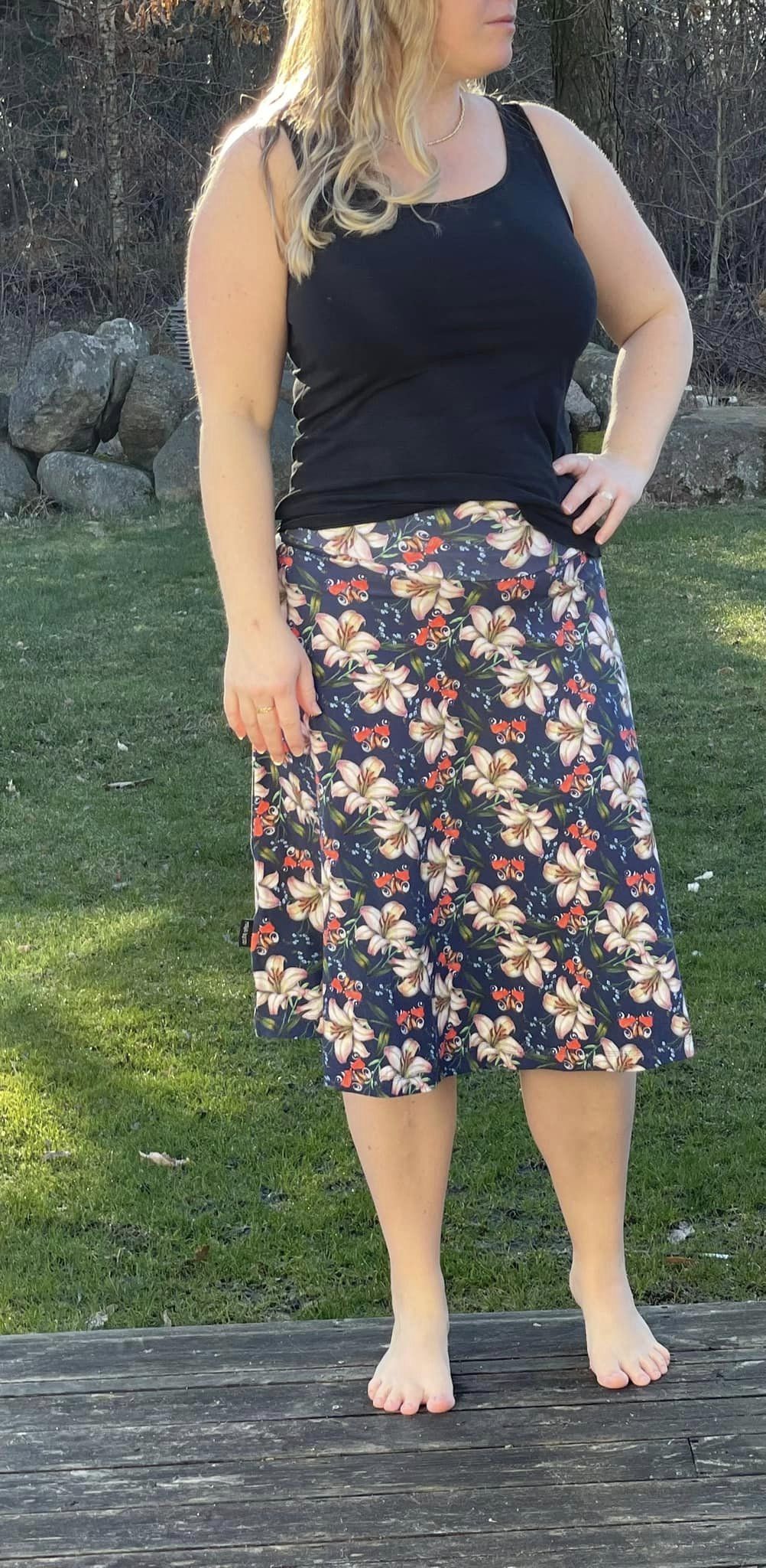 Simple Skirt Strl 34-56 PDF-mönster