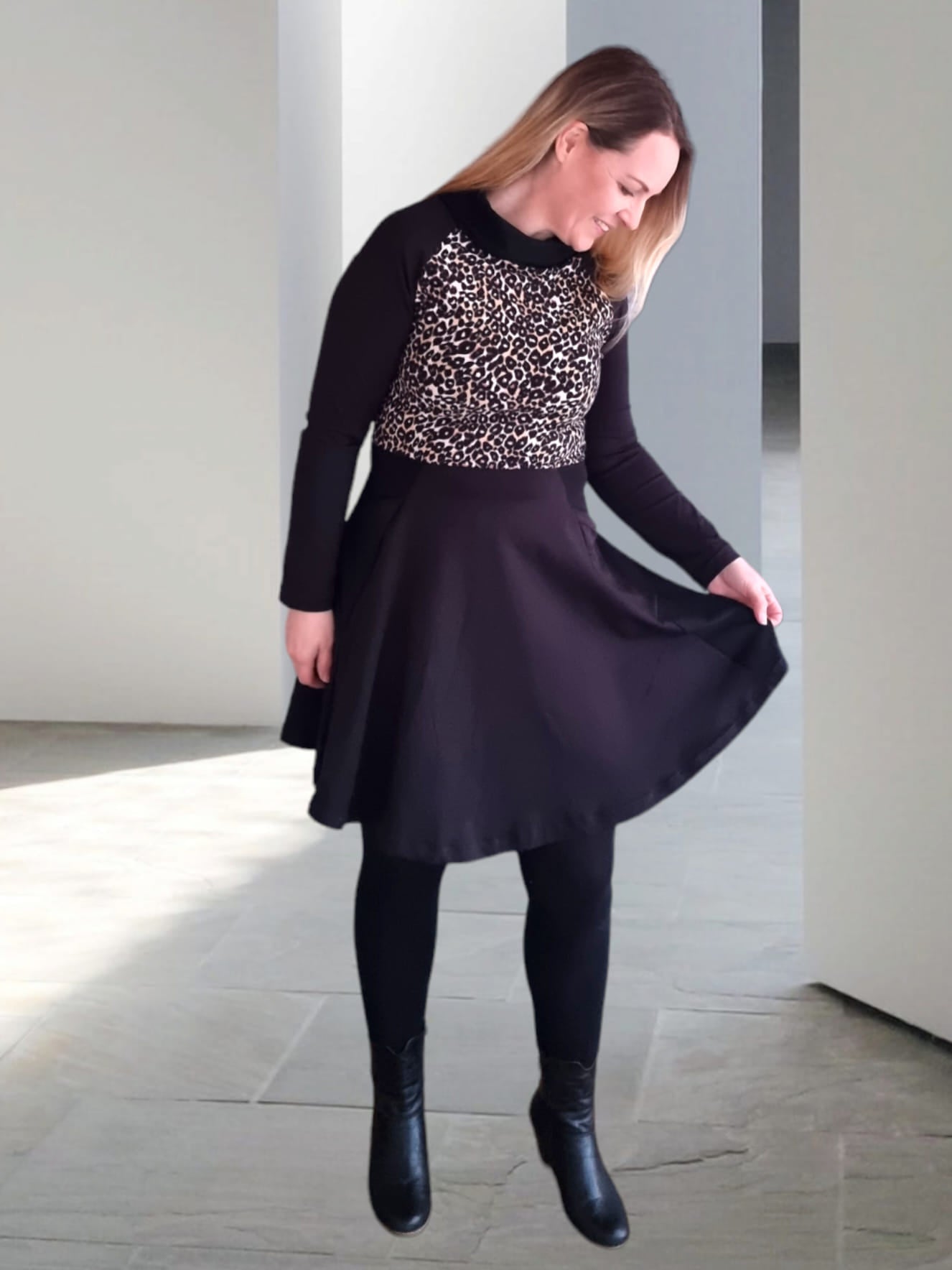 Frosty Finesse Dress Strl 34-56 PDF-mönster