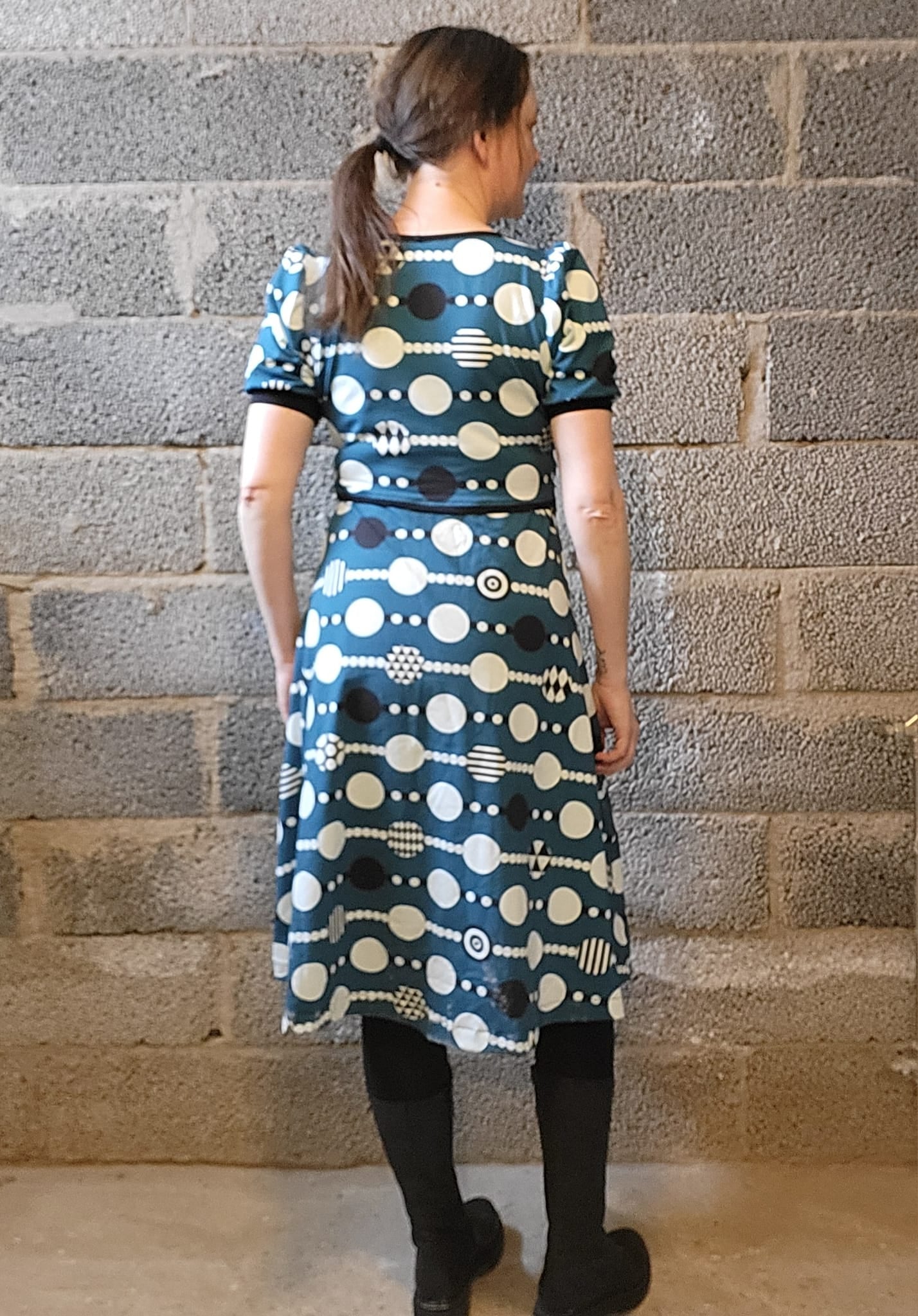 Button Up Dress Strl 34-56 PDF-mönster