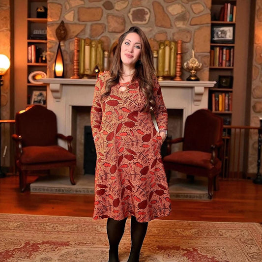 Eagle Bow Dress Strl 34-56 PDF-mönster