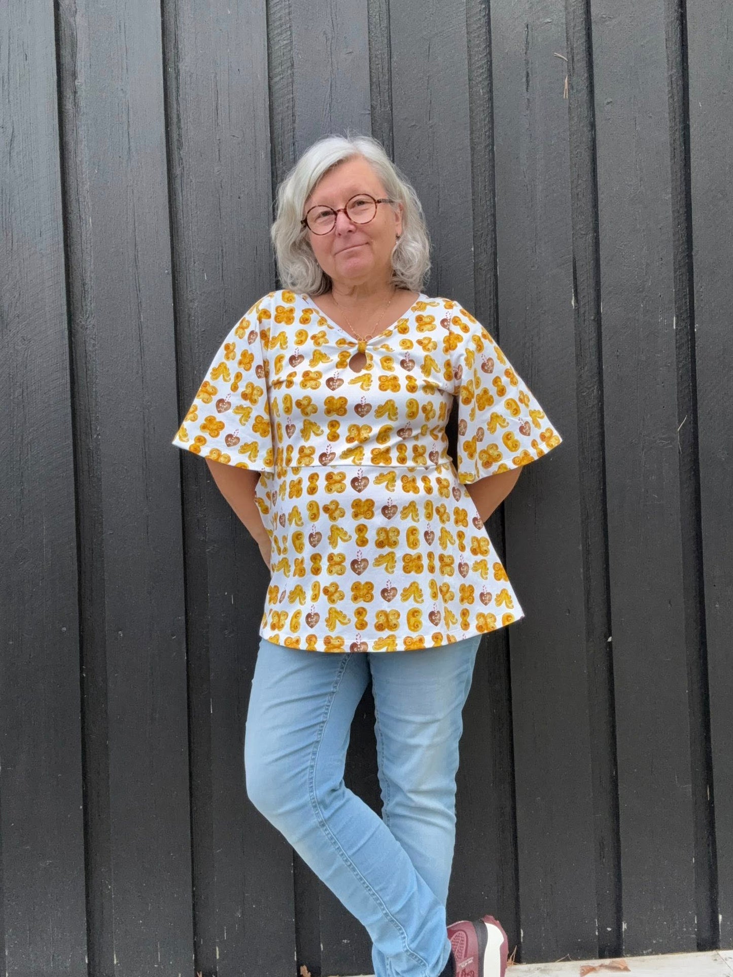 Eagle Bow Dress Strl 34-56 PDF-mönster