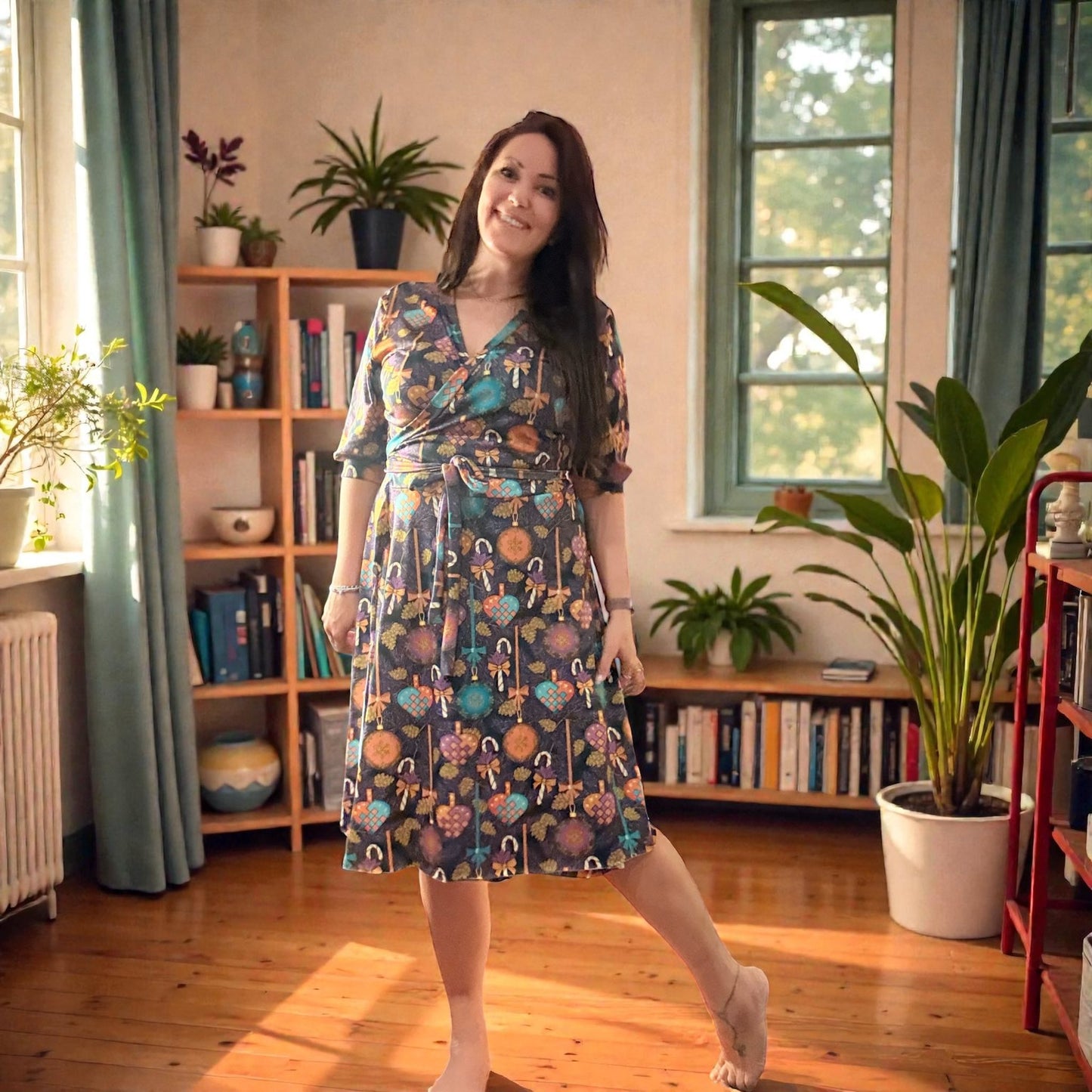 Wow Wrap Dress Strl 34-56 PDF-mönster